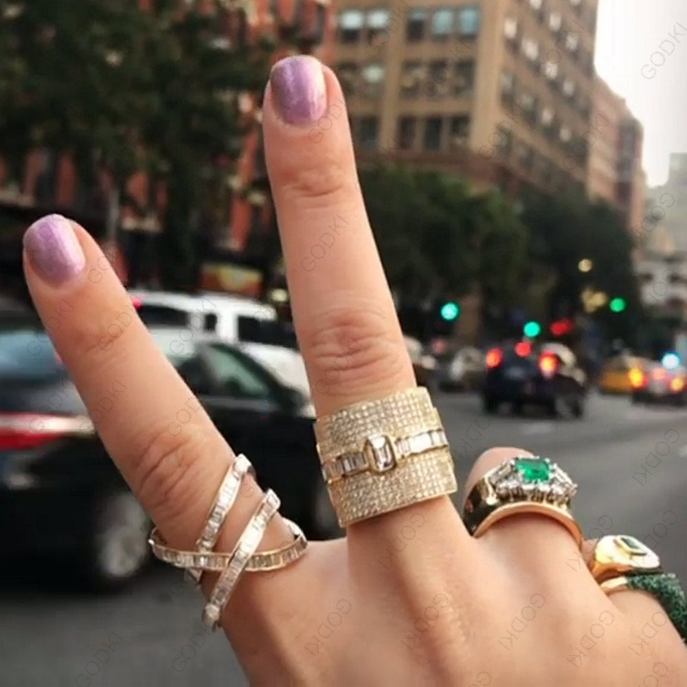 Lisslune | Monaco Design Luxury Statement Stackable Ring For Women