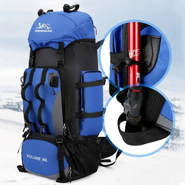 Lisslune | 90L Waterproof Hiking Backpack - Ultra-Lightweight Travel Pack for Outdoor Adventures & Camping