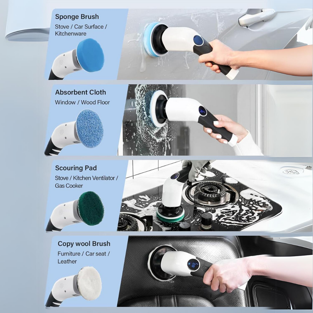 Lisslune | Electric Spin Scrubber – Effortless Cleaning in Half the Time