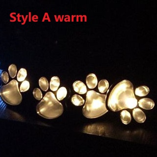 Lisslune | Solar lamp in paw print design – LED garden lighting in multicolor for outdoor use