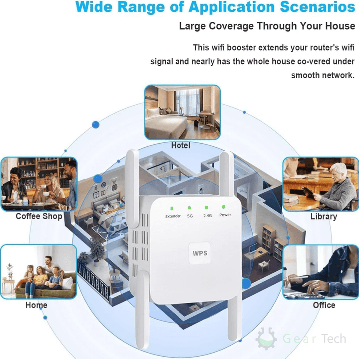 Lisslune | UltraXtend 5G WiFi Booster UK – Best Dual-Band WiFi Extender for Home & Garden Signal Coverage