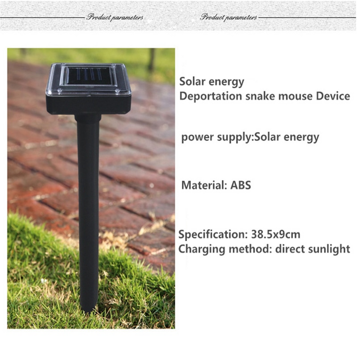 Lisslune | Solar-powered snake and pest deterrent – Ultrasonic device for the garden