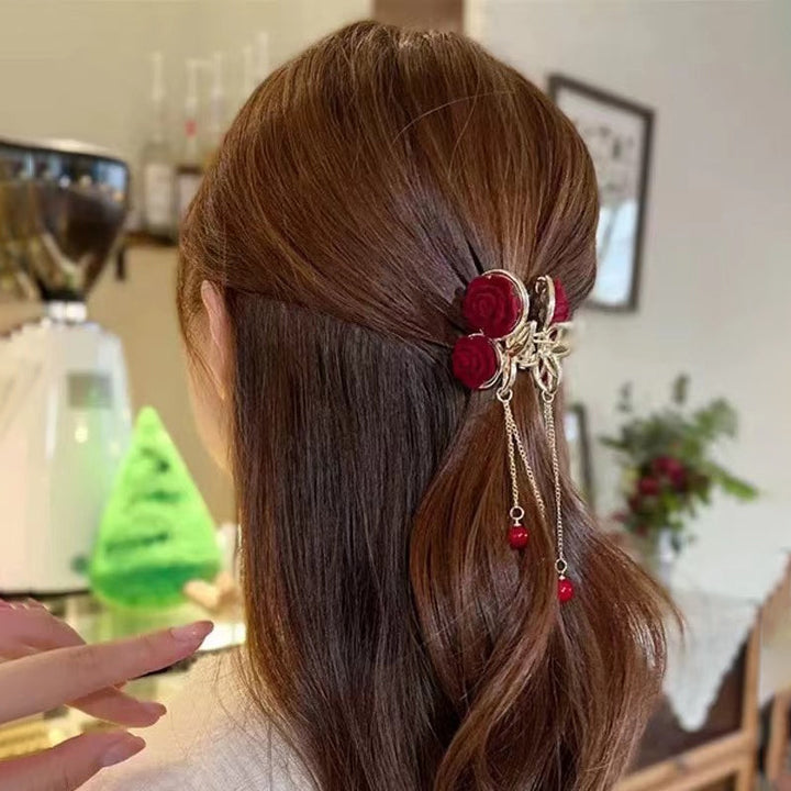 Lisslune | Metal Hair Clip with Tassel