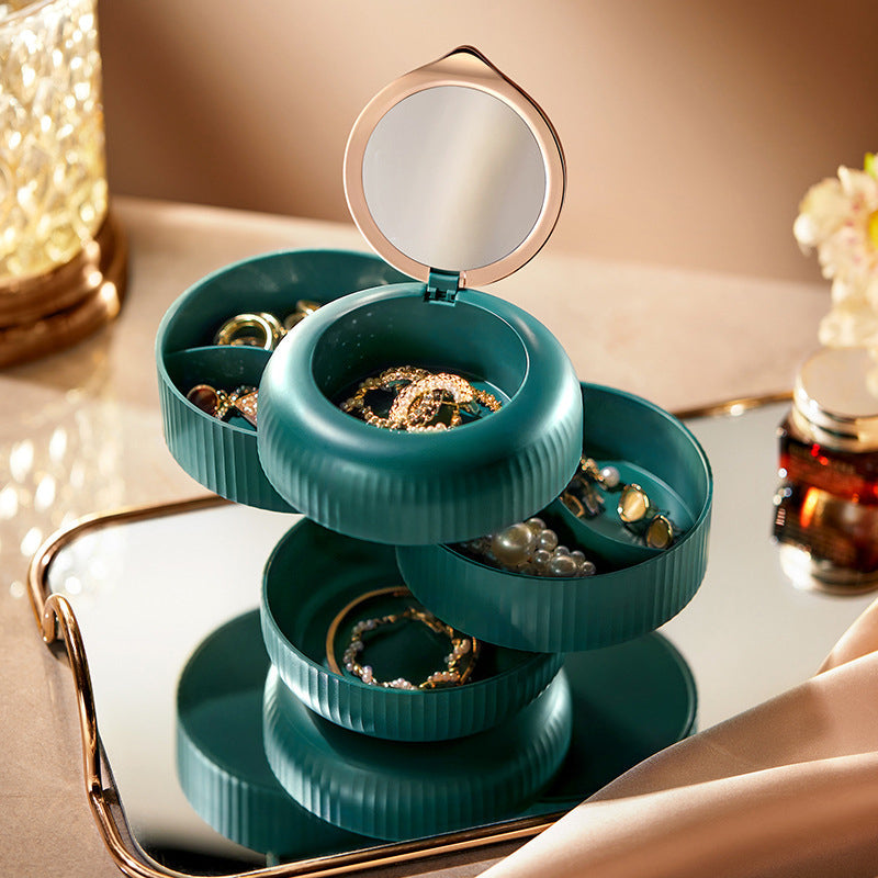 Lisslune | Elegant stackable jewelry box – Practical storage with mirror and elegant design