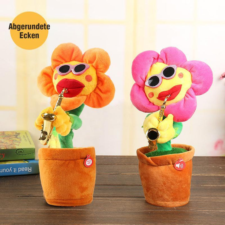 Lisslune | Dancing Sunflower Singer with Saxophone, funny toy