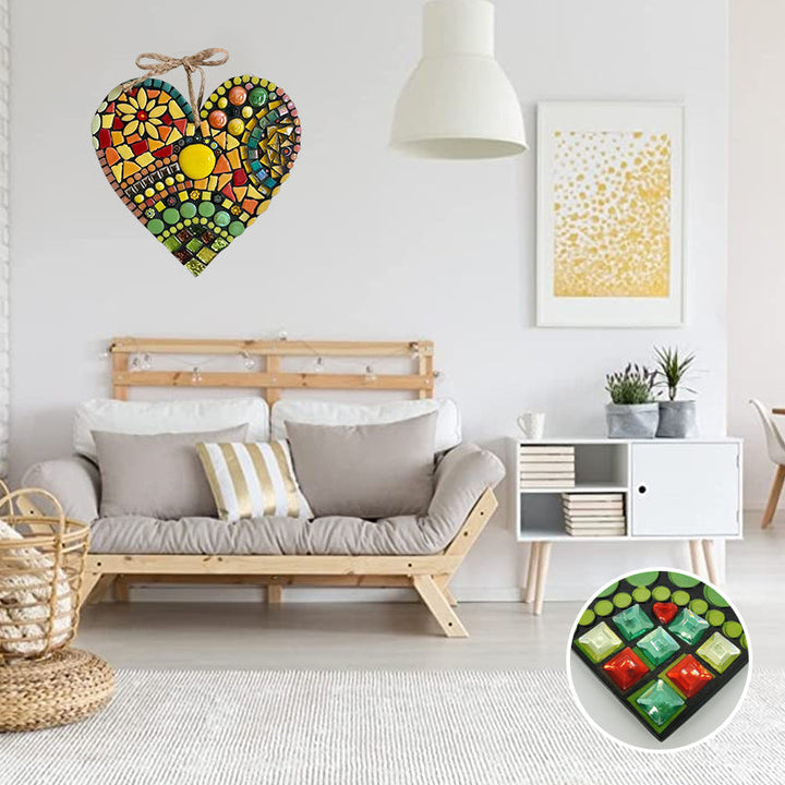 Lisslune | Large Garden Mosaic Heart Decoration