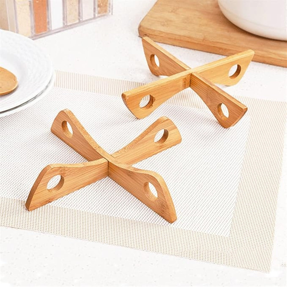 Lisslune | Bamboo Pot Stand & Steam Rack