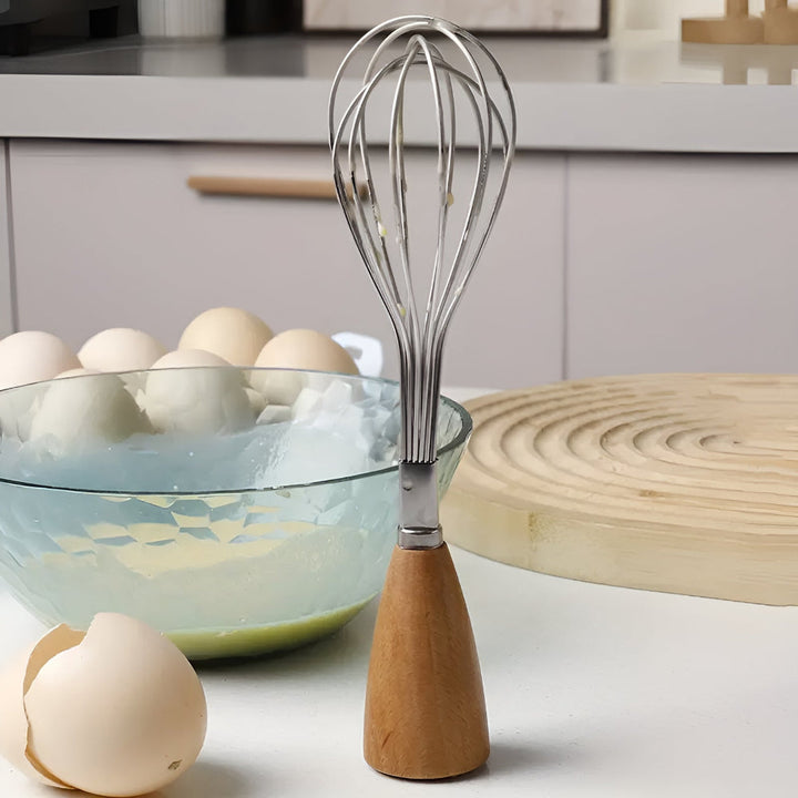 Lisslune | Mini Whisk with Wooden Grip