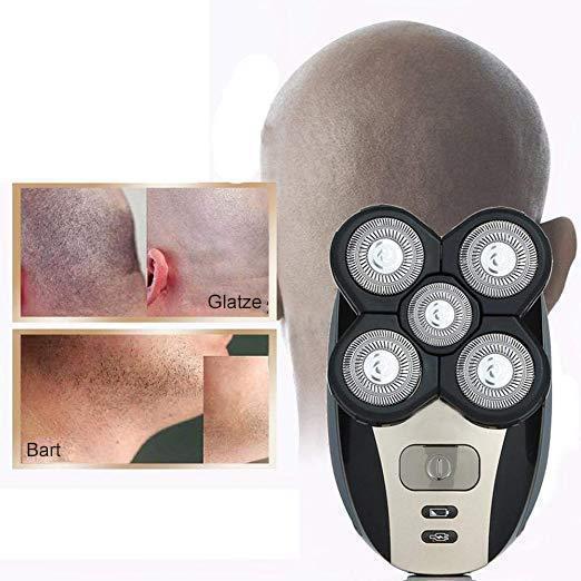 Lisslune | 5 in 1 Men rechargeable 4D Rotary shaver