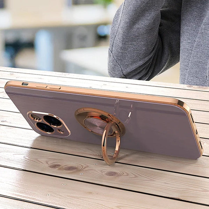Lisslune | Plated iPhone Case with Ring