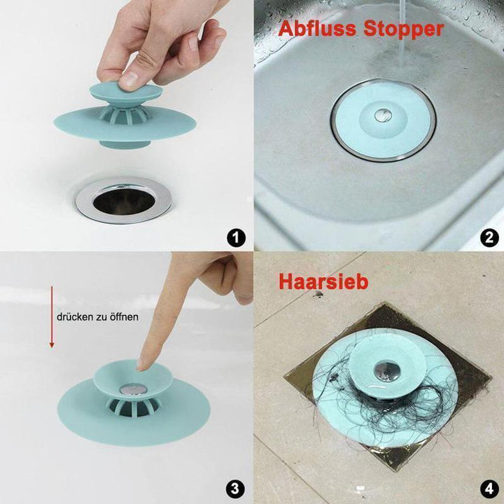 Lisslune | Bathtub stopper and hair sieve, 3 pieces