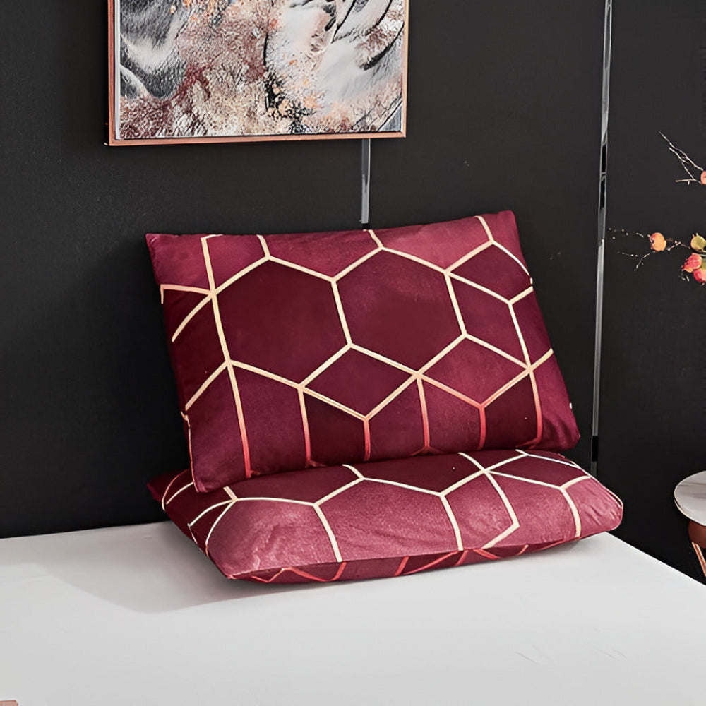 Lisslune | Golden Cosmo Hive | 3pcs Duvet Cover Sets