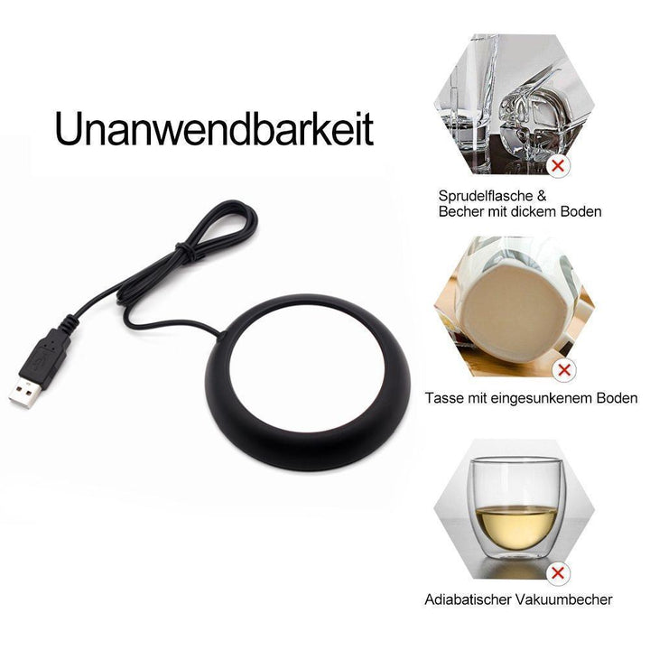 Lisslune | BEQUEE USB Beverage Warmer Electric Coaster Heater for Office/Home
