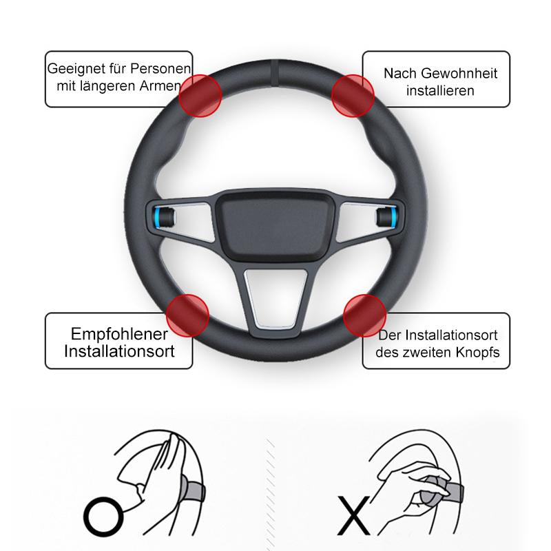 Lisslune | Universal 360 ° Steering Wheel Support Button
