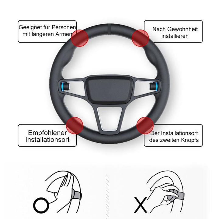 Lisslune | Universal 360 ° Steering Wheel Support Button