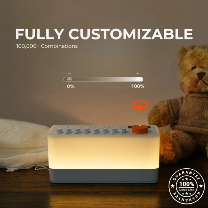 Lisslune | White Noise Machine for Sleep | SomniRest+ RGB