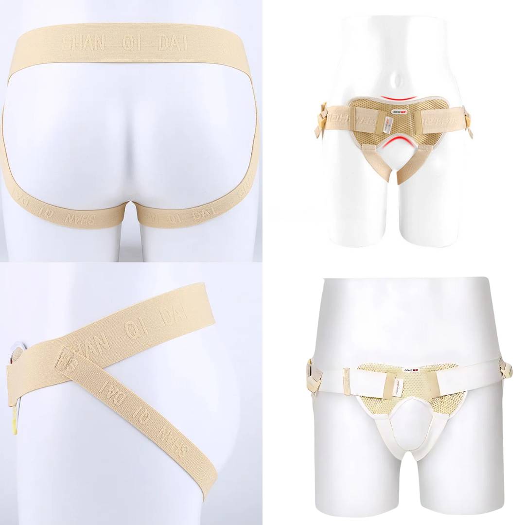 Lisslune | Adjustable Inguinal Hernia Support Belt for Men | Comfortable Breathable Hernia Brace to Improve Mobility