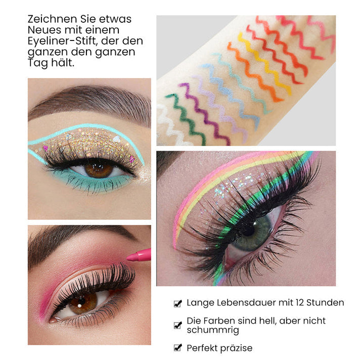 Lisslune | 20 Piece Colored Eyeliner Pencil Set