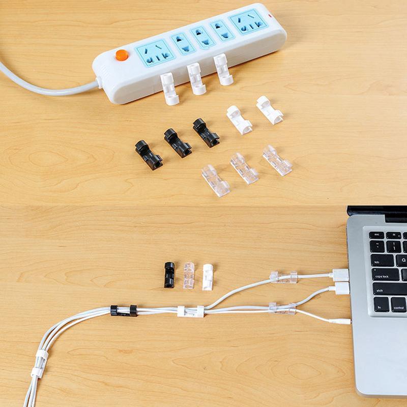 Lisslune | Finisher Self-Adhesive Cable Clamps – 20 Pieces Cable Organizer Set