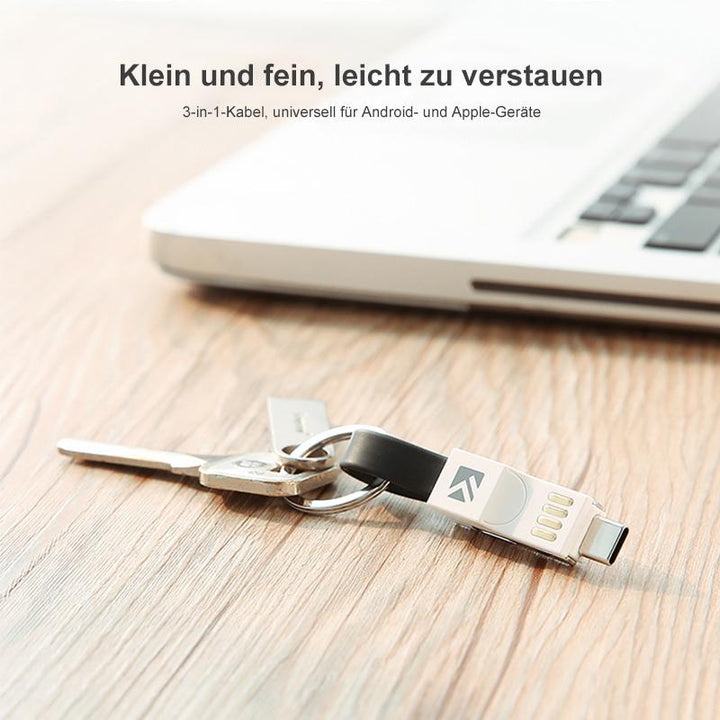 Lisslune | 3-in-1 Keychain Charging Cable