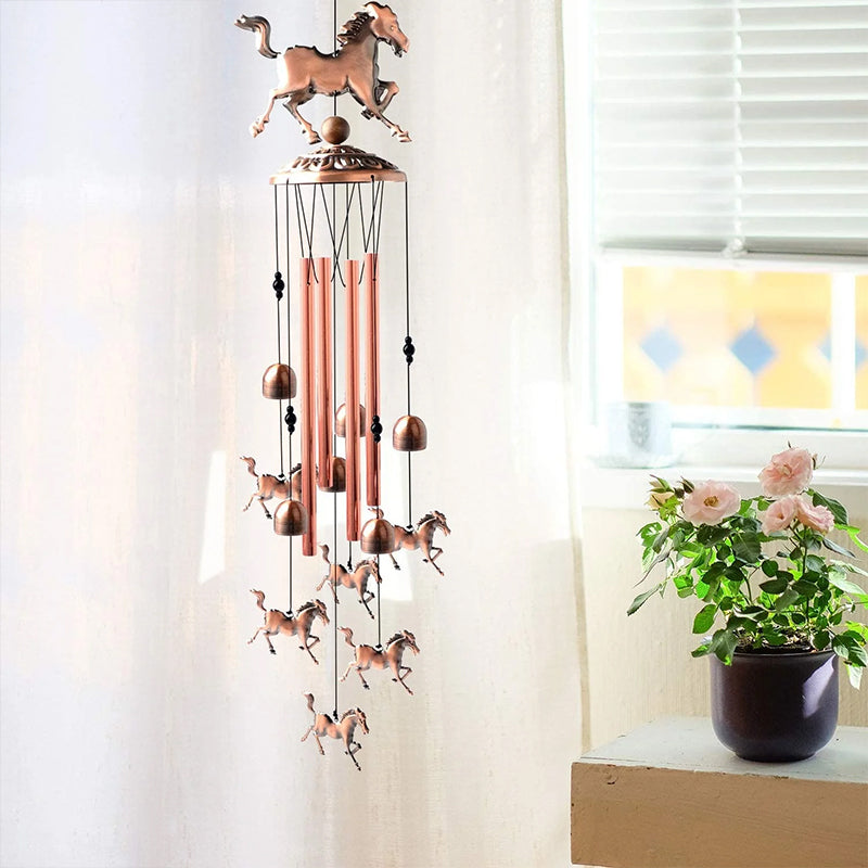 Lisslune | Retro Bronze Horse Wind Chime