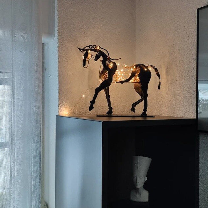 Lisslune | Hollow Horse Ornament made of Metal
