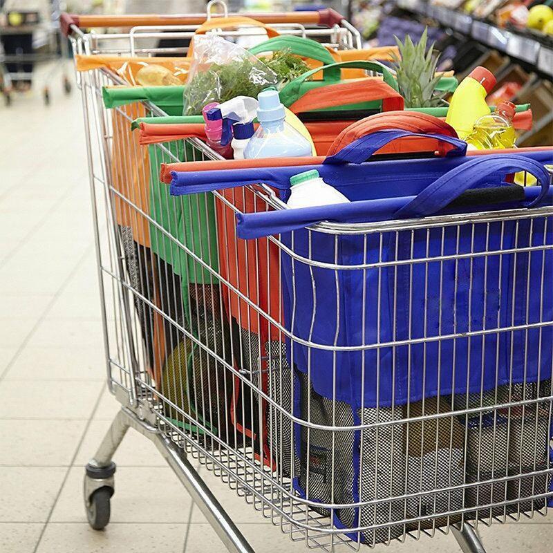 Lisslune | 4 in 1 reusable shopping cart bags