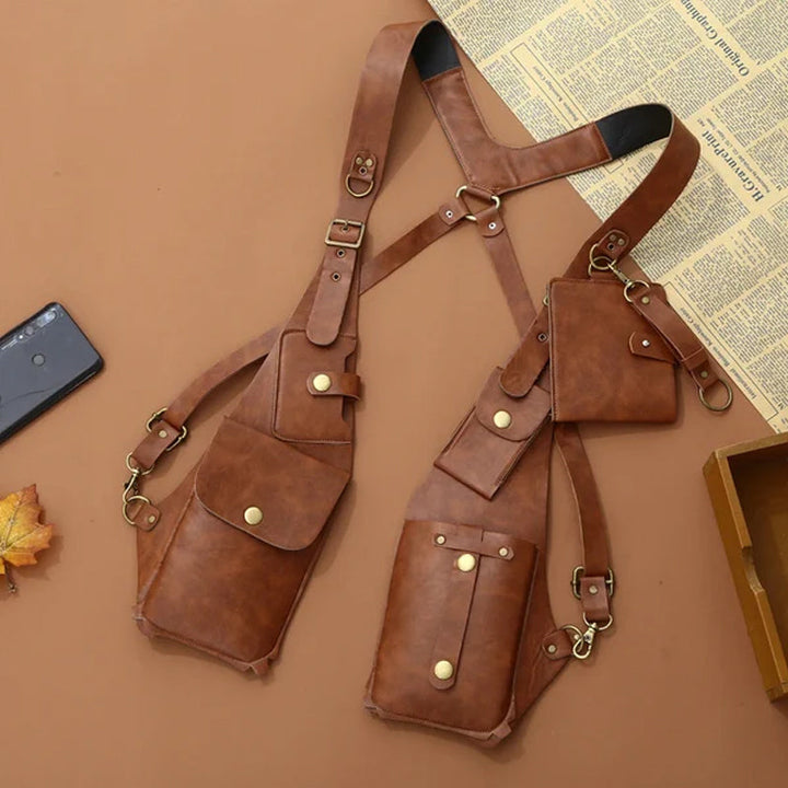 Lisslune | Medieval Steampunk Retro Shoulder Bag with Shoulder Strap
