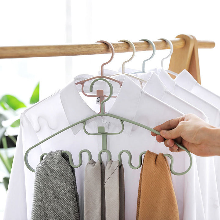 Lisslune | Japanese Space-Saving Wavy Cloth Hanger