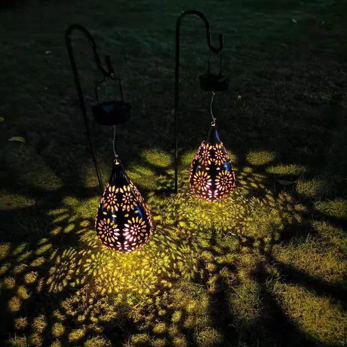 Lisslune | Solar-powered & Weather-resistant Garden Lamp in Flower Design – For Stylish Outdoor Lighting
