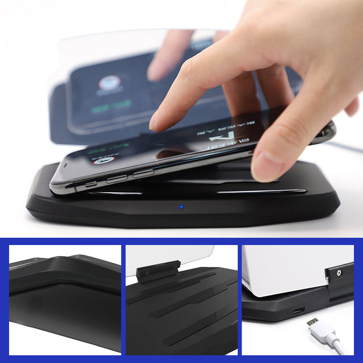 Lisslune | HUD navigation projector with wireless charging function