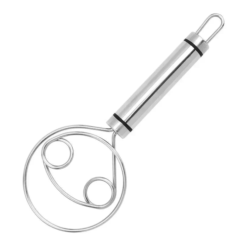 Lisslune | Robust Stainless Steel Danish Dough Whisk – Durable, Ergonomic Design for Versatile Baking & Cooking