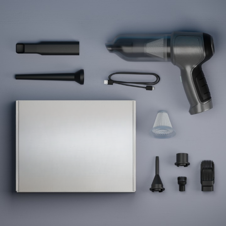 Lisslune | DualFlow Vacuum Cleaner – Portable 2-in-1 Vacuum Cleaner and Air Compression System