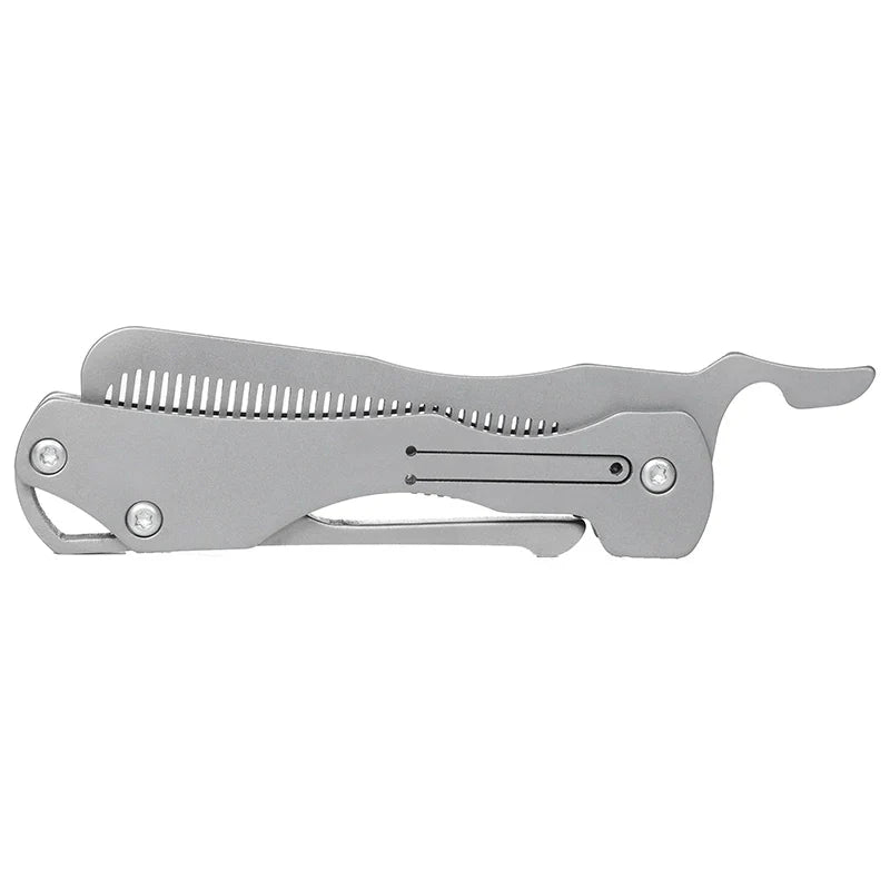 Lisslune | Pure Titanium Folding Comb - Anti-Static Travel Massage Comb