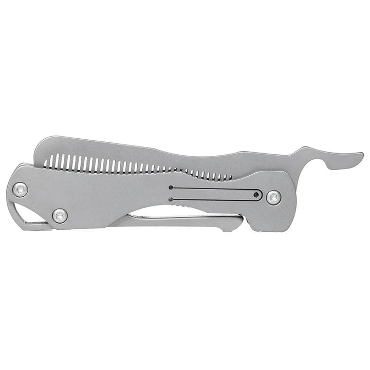Lisslune | Pure Titanium Folding Comb - Anti-Static Travel Massage Comb