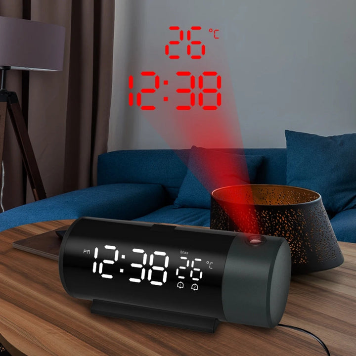 Lisslune | LED Digital Projector Clock with Thermometer