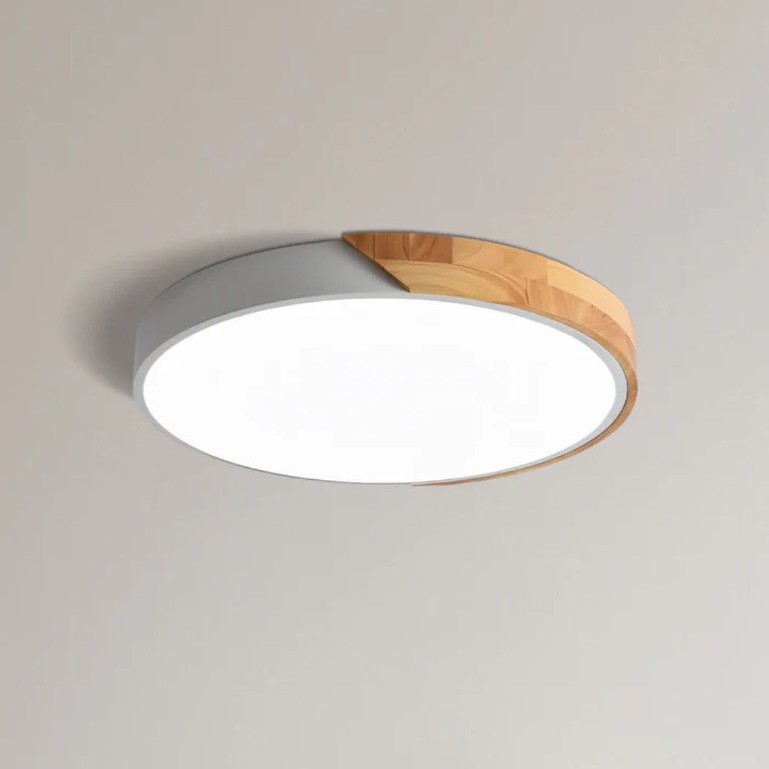 Lisslune | Delos – Scandinavian Wooden LED Ceiling Light | Modern Energy-Efficient Interior Lighting