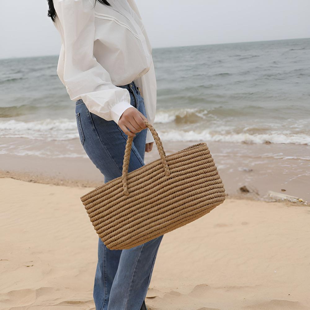 Lisslune | Woven Straw Tote Bag