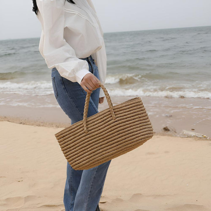 Lisslune | Woven Straw Tote Bag