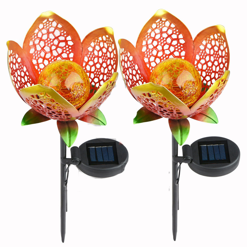 Lisslune | Solar Garden Light Lotus Flower – Decorative LED Outdoor Lighting for Garden and Yard