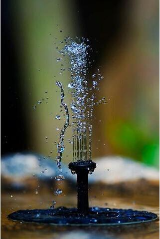 Lisslune | Solar-powered water bubbler for bird baths – bubble fountain with solar panel