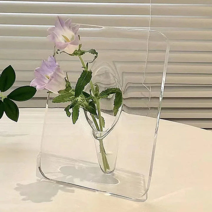 Lisslune | Creative transparent picture frame vase made of acrylic