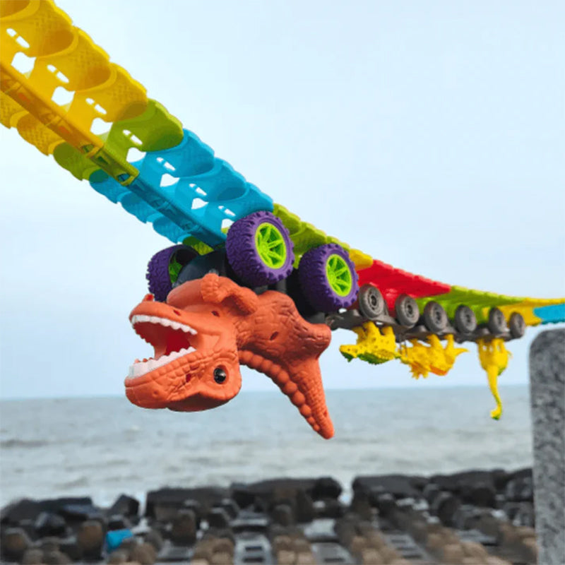 Lisslune | Roller Coaster Dinosaur Track Car
