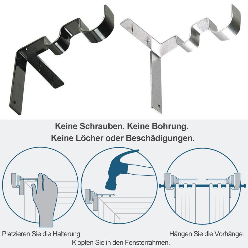 Lisslune | Universal Curtain Rod Brackets 2 Pieces