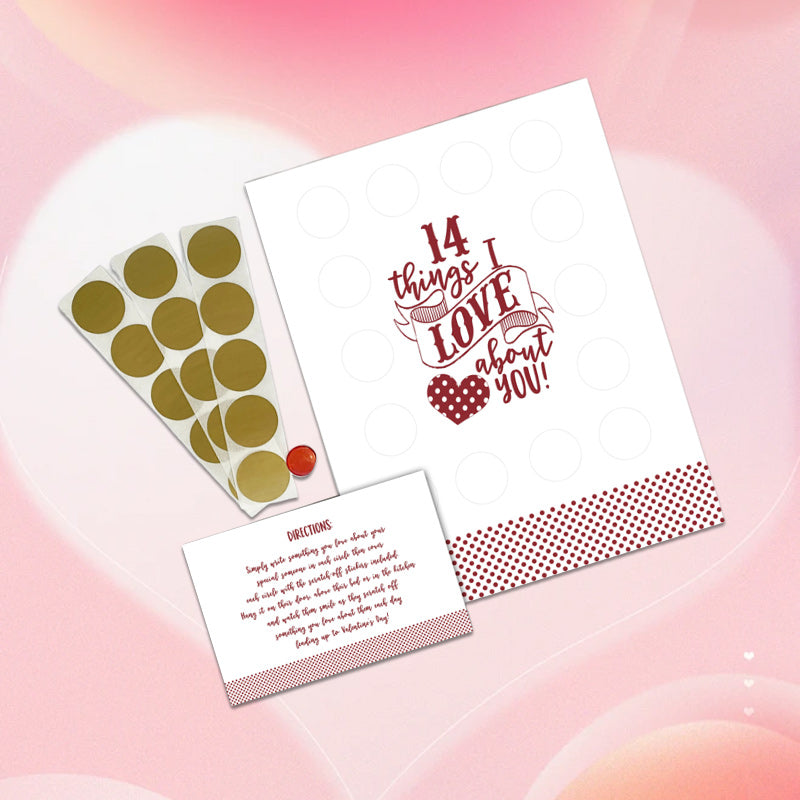 Lisslune | Valentine's Scratching Advent "14 Things I Love About You!"
