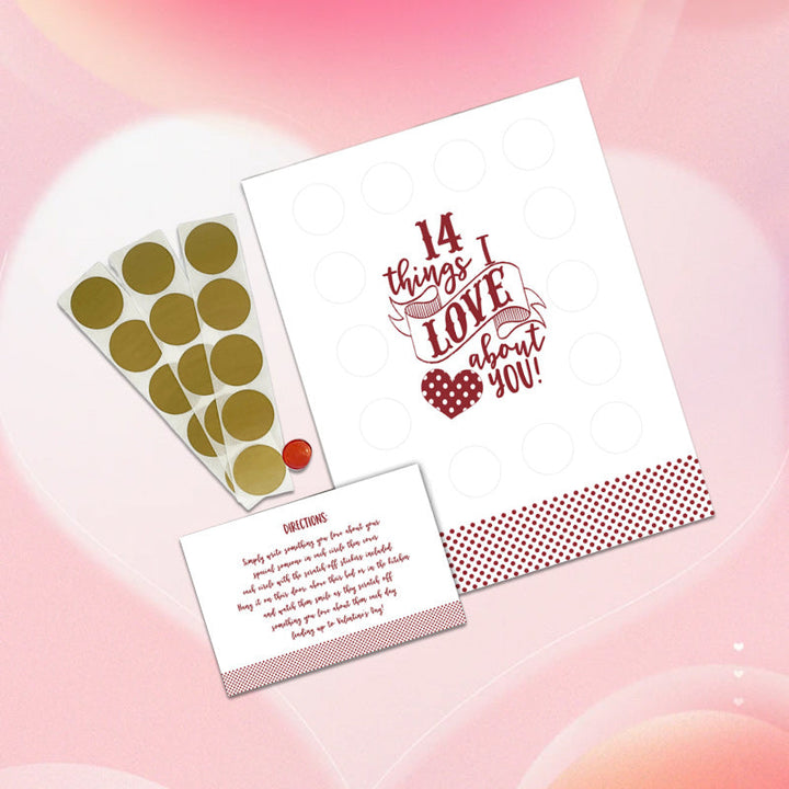 Lisslune | Valentine's Scratching Advent "14 Things I Love About You!"