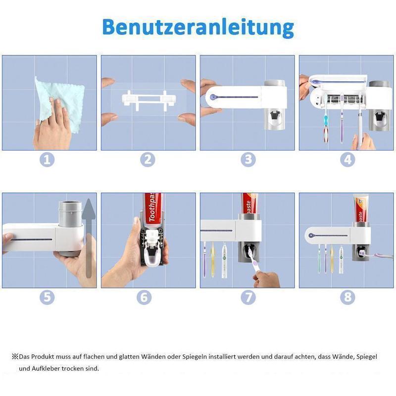 Lisslune | 2-in-1 Disinfection Toothbrush Holder
