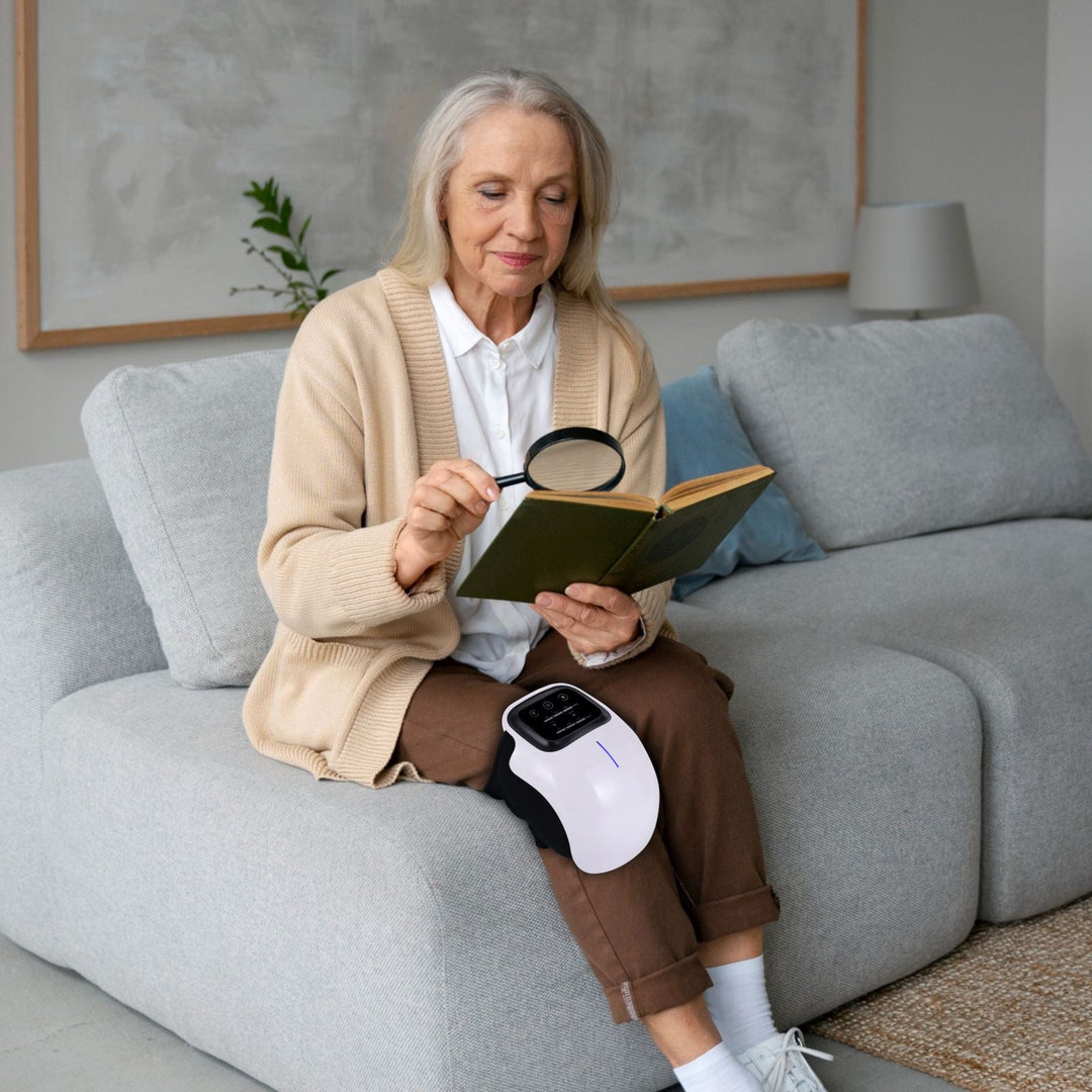 Lisslune | Knee Massager with Red Light Therapy for Pain Relief and Muscle Recovery