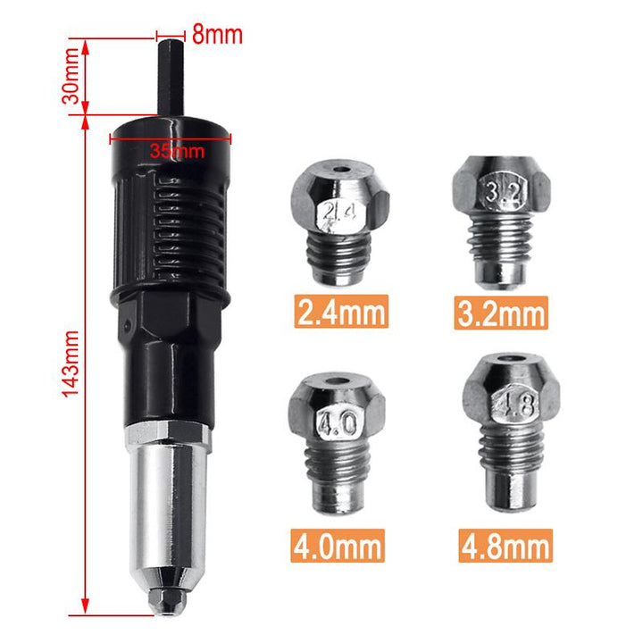 Lisslune | Professional Rivet Pliers Adapter Kit