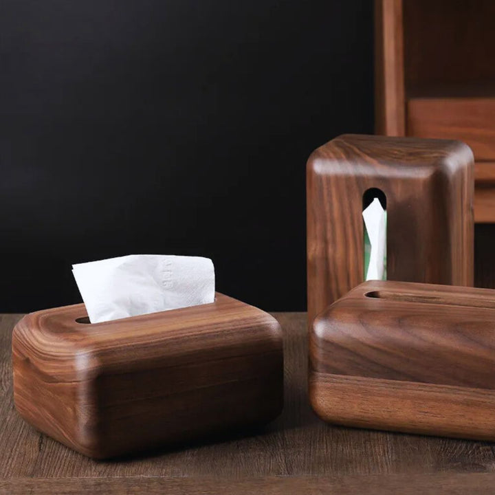 Lisslune | Earthtone Wooden Tissue Holder
